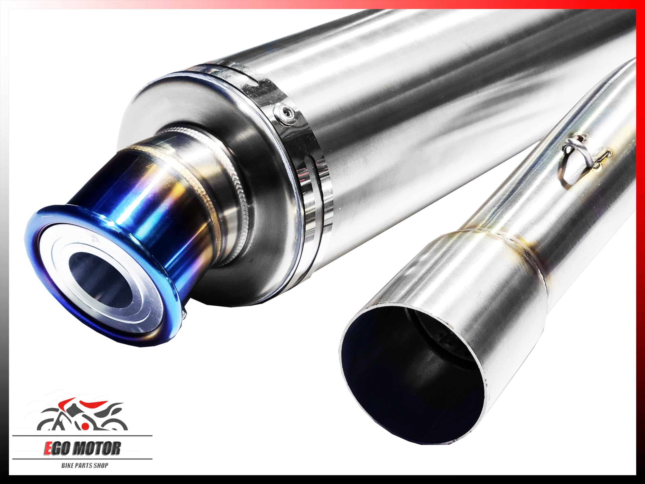 Amazon | a301-61 純正エキパイ対応 ステン チタン 焼き サイレンサー